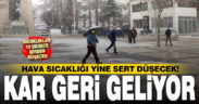 Denizli’ye kış geri geliyor. Kar bekleniyor, hava sıcaklığı çok sert düşecek