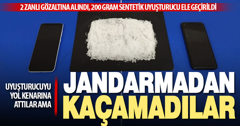 Honaz’da 2 şüpheli motosiklette sentetik uyuşturucuyla yakalandı