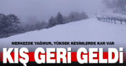 Kış geri geldi. Merkezde yağmur, yüksek kesimlerde kar var