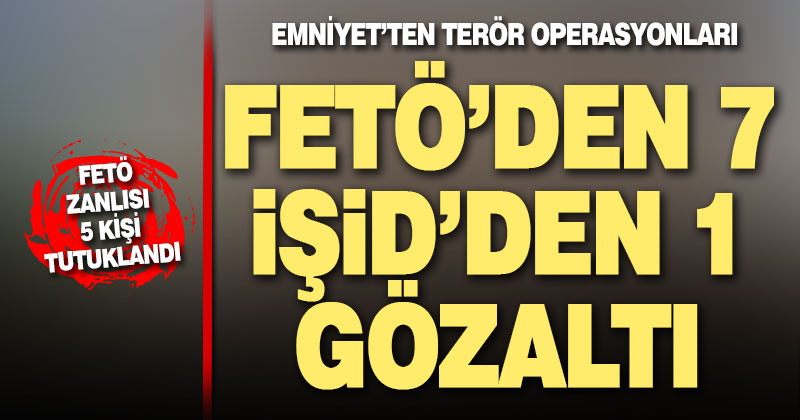 Denizli emniyetinden terör operasyonu