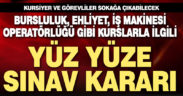 Özel eğitim kurumları bursluluk ve kurs sınavları yüz yüze yapılacak