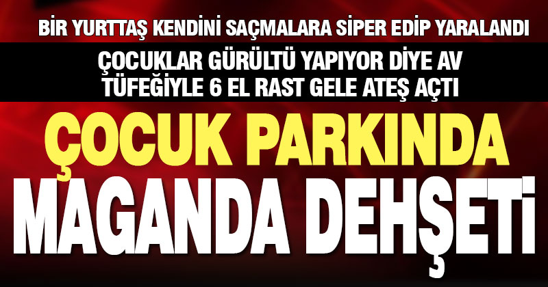 Şehir magandası parktaki çocuklara ateş açtı, kendini siper eden bir yurttaş yaralandı