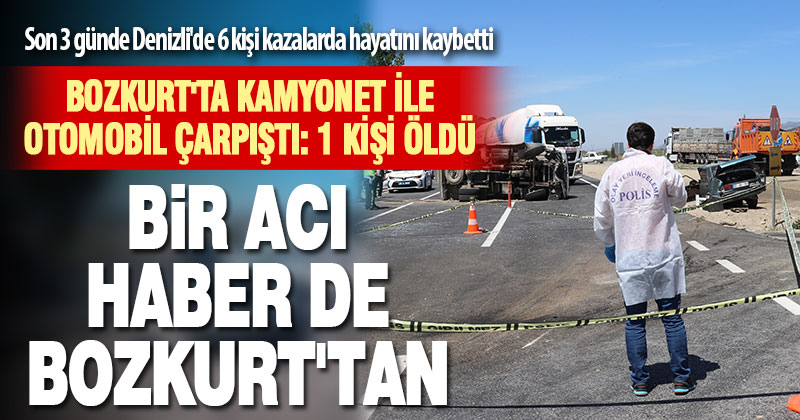 Bozkurt’ta otomobil ile  kamyonet çarpıştı: 1 ölü