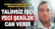 Mermer blok altında kalan işçi öldü