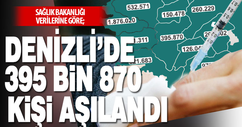 21 Mayıs itibariyle Denizli’de 395 bin 870 kişi aşılandı