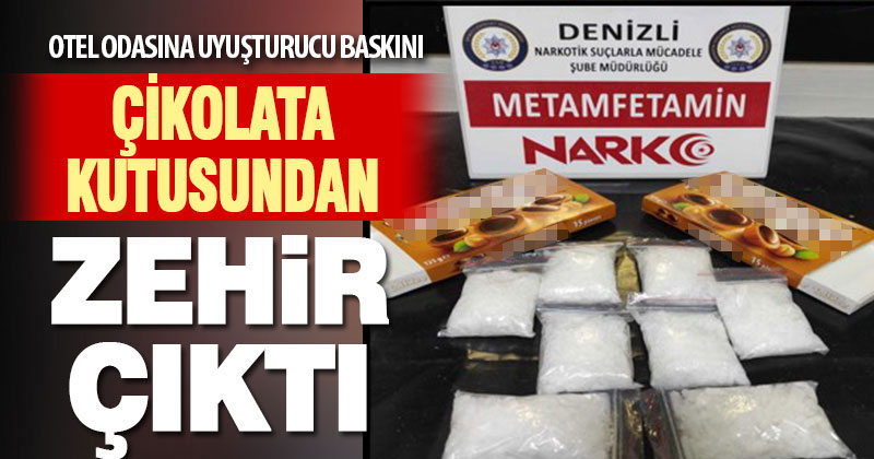Çikolata kutusundan kristal met çıktı