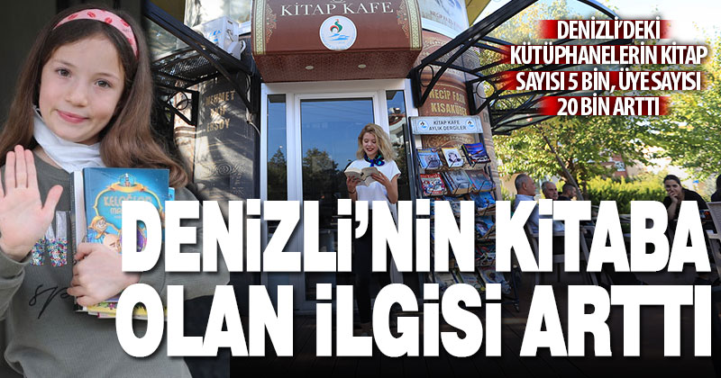 Denizli’deki kütüphanelerdeki kitap ve üye sayıları arttı