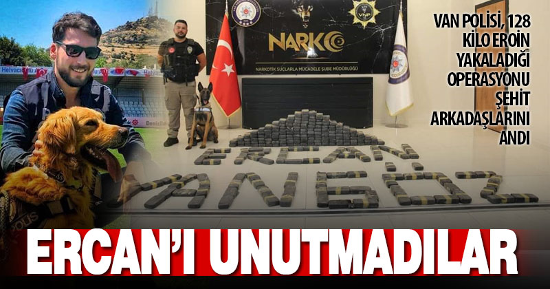 Van polisi, şehit polis Ercan Yangöz’ü unutmadı