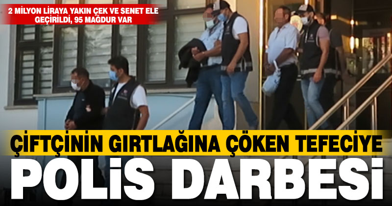 Çivril’de tefeci operasyonunda 2 milyon liraya yakın çek ve senet ele geçirildi