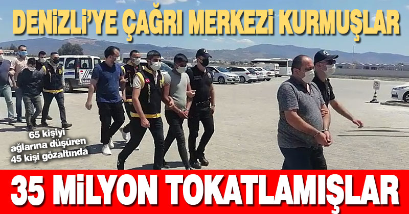 Aydın merkezli dolandırıcılık operasyonunda 45 kişi yakalandı