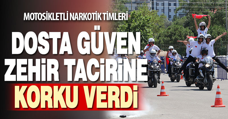 Denizli’de motosikletli narkotik ve yunus timleri kursları başarıyla tamamladı