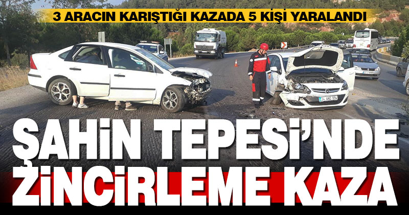 Denizli’de zincirleme kaza: 5 yaralı