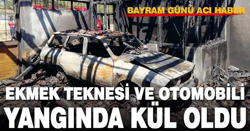 Kızılcabölük’te iş yerinde yangın çıktı, iş yeri kullanılmaz hale geldi