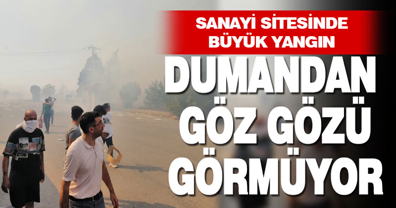 Ahmet Nazif Zorlu Sanayi Sitesi’nde yangın çıktı