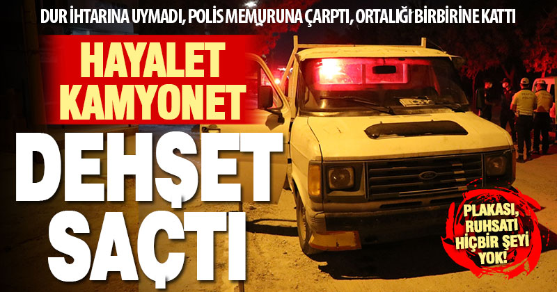 ‘Dur’ ihtarına uymayıp polise çarparak kaçan zanlı kovalamaca sonucu yakalandı