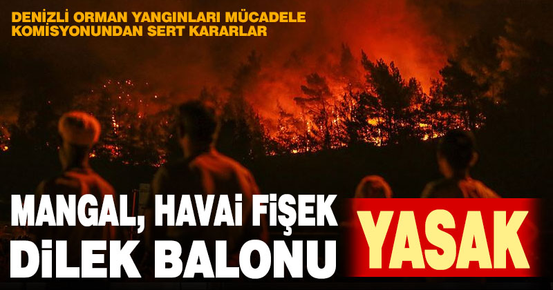 Denizli Orman Yangınlarıyla Mücadele Komisyonu’ndan sert kararlar