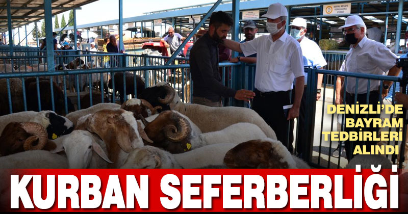 Denizli’de Kurban Bayramı tedbirleri alındı