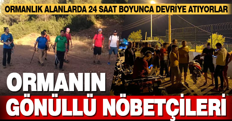 Gönüllülerden orman nöbeti