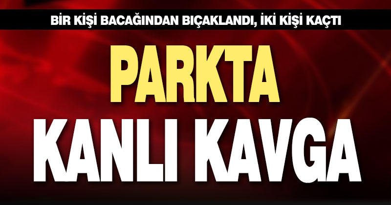 Parkta çıkan kavgada bıçaklanan kişi hastaneye kaldırıldı