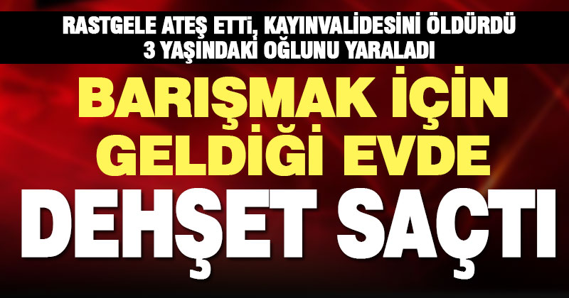 Kayınvalidesini öldürüp, oğlunu yaralayan damat kaçtı