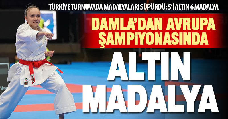 Denizlili karateci Damla Su Türemen Genç Kadınlar Avrupa Şampiyonu oldu