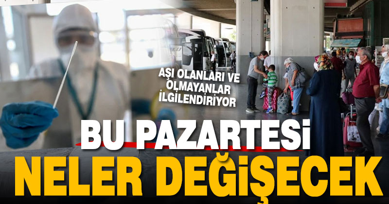 Aşı kartı ve PCR testi zorunluluğu 6 Eylül’de başlayacak