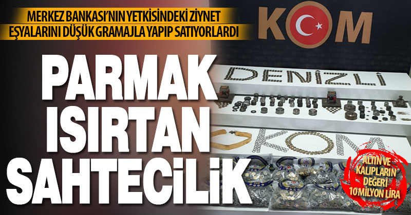 Polisten parmak ısırtan sahtecilik operasyonu