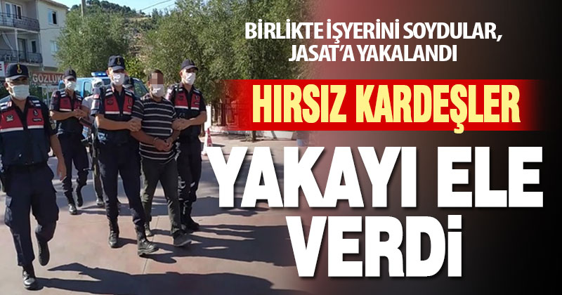 Birlikte iş yeri soyan hırsız kardeşler JASAT’a yakalandı