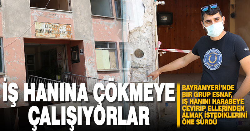 Denizli’de bir iş hanı esnafı, dükkanlarını ucuza satmaya zorlandıkları iddiasıyla suç duyurusunda bulundu
