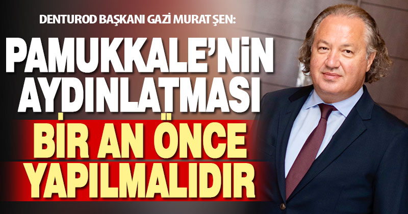 Denizlili turizmci traverten aydınlatma çalışmasının ‘acilen’ tamamlanmasını istiyor