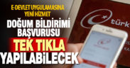 Doğum bildirimi başvurusu, e-Devlet üzerinden yapılabilecek