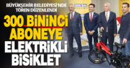 Enerya Enerji, Denizli’de 300 bininci abonesine elektrikli bisiklet hediye etti