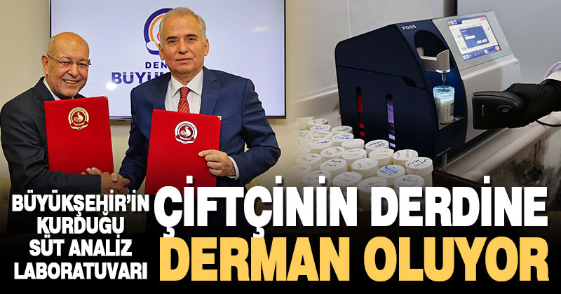 Büyükşehir’in kurduğu süt analiz laboratuvarı çiftçinin derdine derman oluyor
