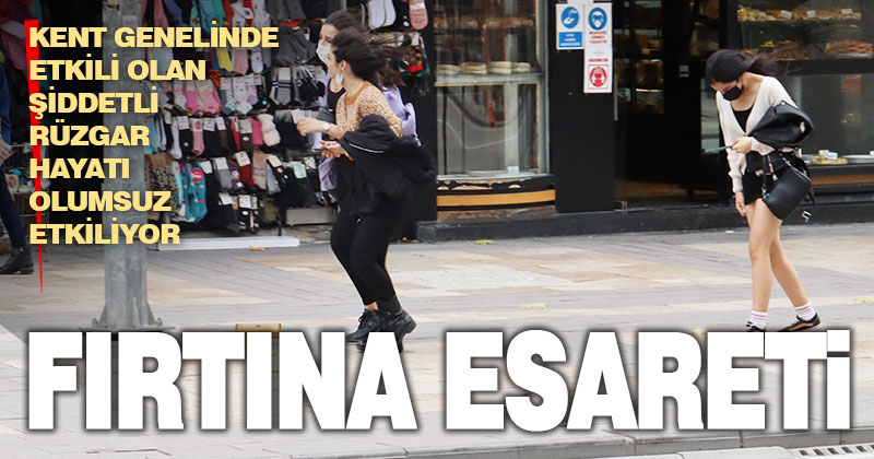 Denizli’de fırtına esareti