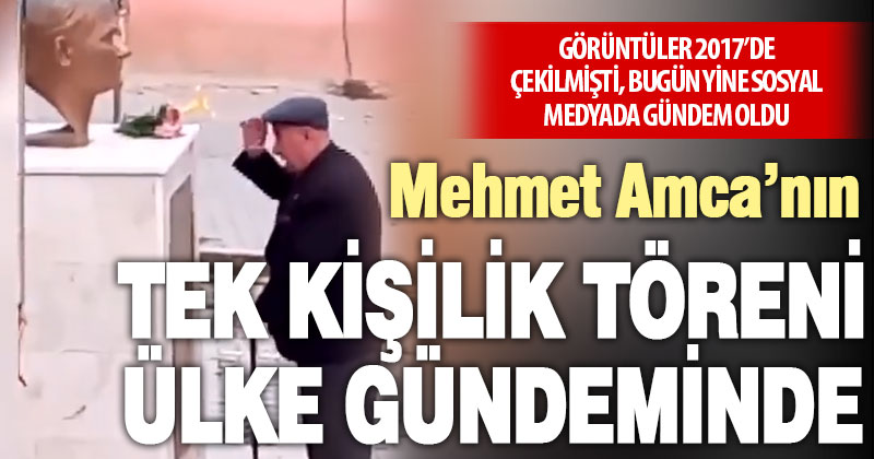 Sarayköylü Mehmet Tuna’nın 2017’deki tek kişilik 10 Kasım töreni bu yıl da gündemde
