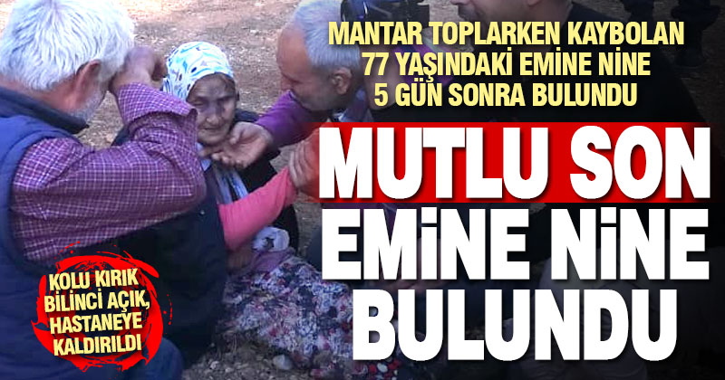 Acıpayam’da kaybolan 77 yaşındaki Emine Aksoy 96 saat sonra bulundu
