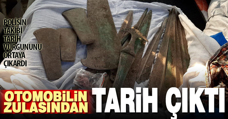 Polisin takibi tarih vurgununu ortaya çıkardı