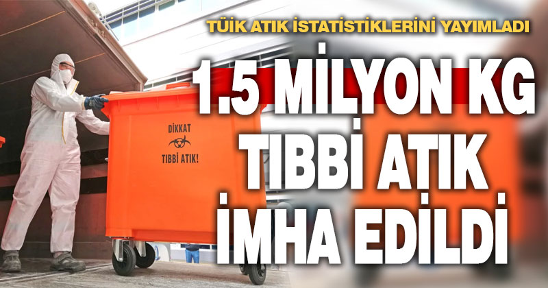 Denizli’de 1.5 milyon kg tıbbi atık imha edildi