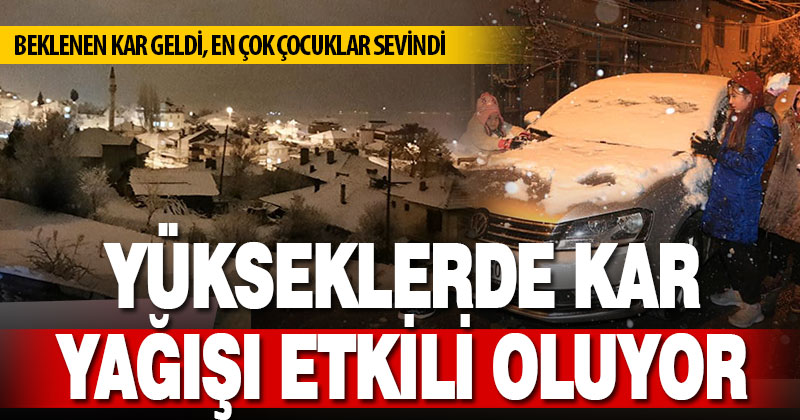 Denizli’nin yüksek ilçelerinde kar yağışı etkili oluyor
