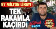 Çamelili balıkçı 97 milyon liralık ikramiyeyi tek rakamla kaçırdı