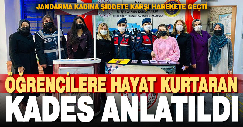 Jandarma kadına şiddete karşı harekete geçti