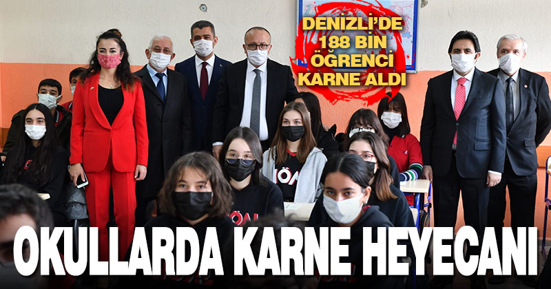 Denizli karne heyecanı