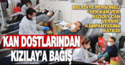 Pamukkale Belediyesi personelinden Kızılay’a destek