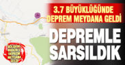 Denizli, 3.7  büyüklüğündeki depremle sarsıldı