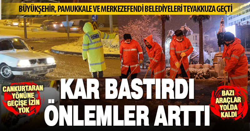 Kar yağışında ekipler teyakkuzda, ulaşımda aksamalar yaşanıyor