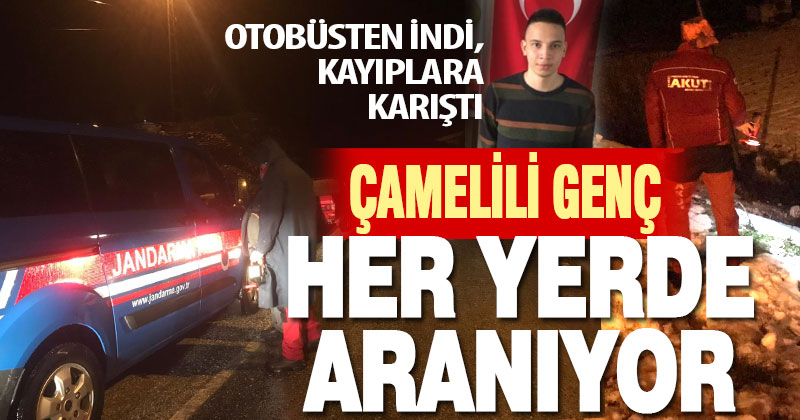 Çameli’de kaybolan genç için arama çalışması yürütülüyor