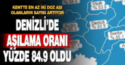Denizli’de aşılama oranı yüzde 84.9’a yükseldi