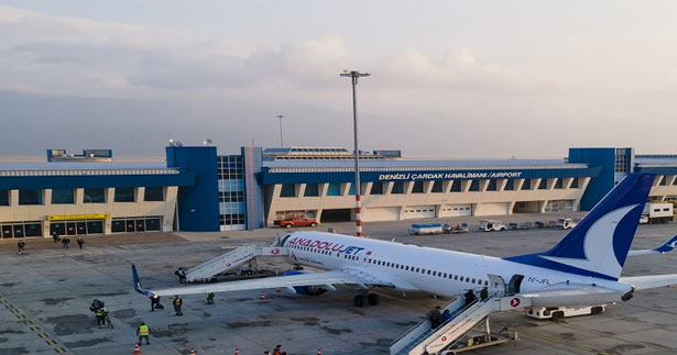 Çardak’tan  geçen ay 23 bin 282 kişi uçtu