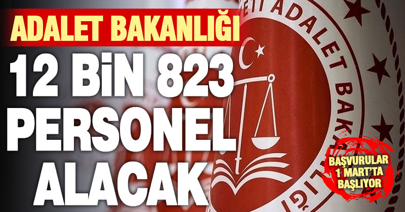 Adalet Bakanlığına personel alımı sınavı için başvurular 1 Mart’ta başlayacak