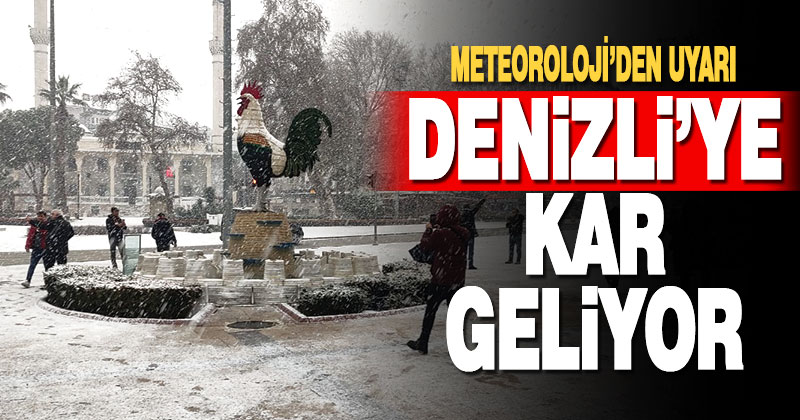 Denizli genelinde kar yağışı bekleniyor